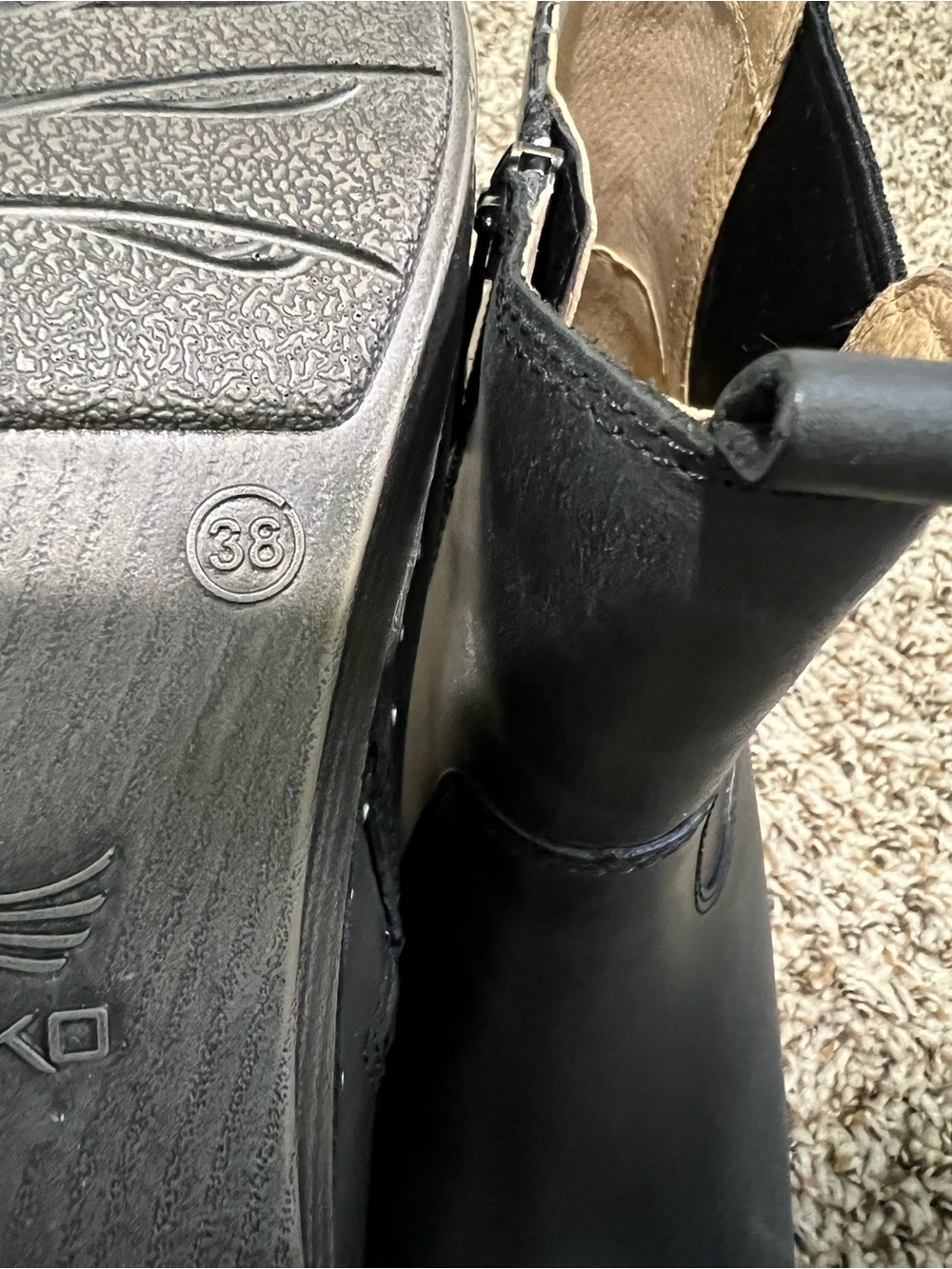 Dansko Shayna Boot black leather sz38 - Picture 8 of 10